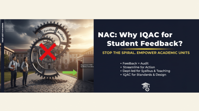 Wonder why NAAC has assigned Function of collection and analysis of Students Feedback to IQAC