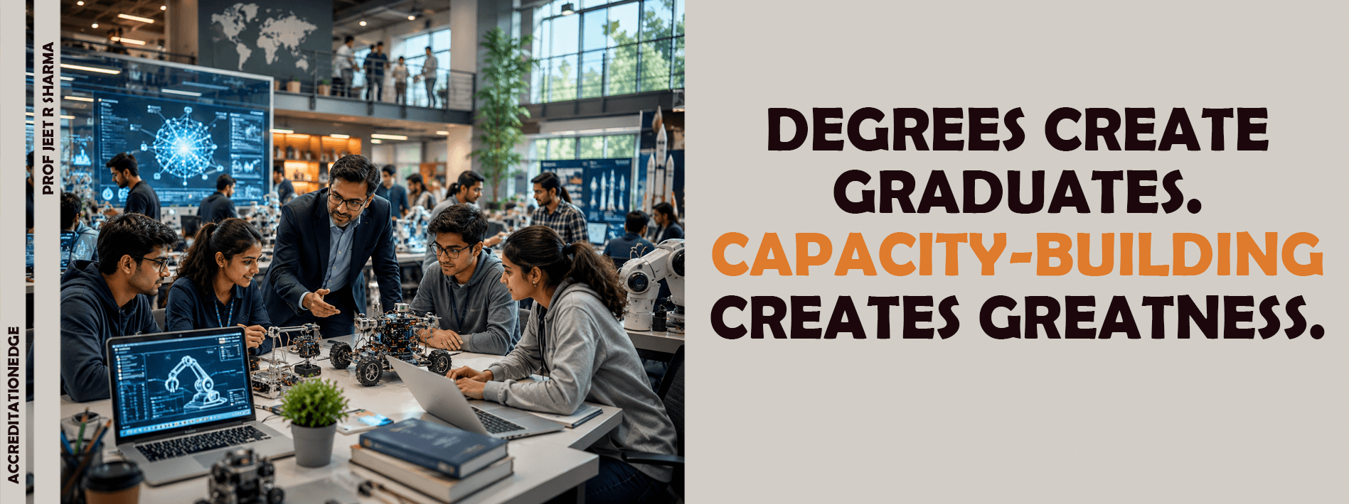 “Don’t just run a university. Build a destination for innovation.”